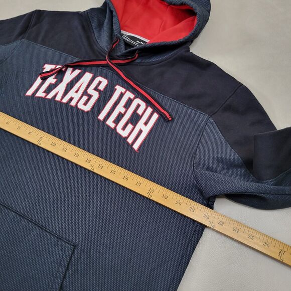Men's XL Under Armour Black Texas Tech Red Raiders Game Day Pullover Hoodie - Picture 8 of 9
